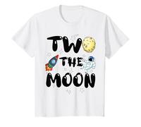 Youth 2nd Birthday Boy Space Two the Moon T-Shirt