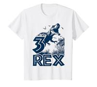 Youth 3 Year Old Three Rex T-Rex Dinosaur 3rd Birthday Boys Girls T-Shirt