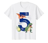 Youth 5th Birthday Dinosaur 5 Years Old Five Finally 5 Birthday T-Shirt