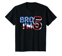 Youth 5th Birthday Shirt Boy Bro I’m 5 Year Old Five Fifth Party T-Shirt