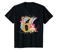 Youth 6nd Birthday - For little Girls who Unicorns Love T-Shirt