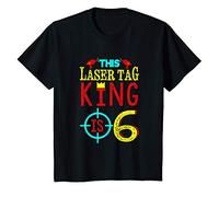 Youth 6th Birthday - This Laser Tag King Is 6 Years Old T-Shirt