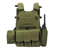 Youth Airsoft Chest Rig, Adjustable Vest with Storage Pouches