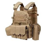 Youth Airsoft Chest Rig, Adjustable Vest with Storage Pouches
