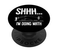Youth Archery Lover Shhh I'm doing math Funny Archer PopSockets Adhesive PopGrip