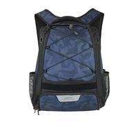 Youth Baseball Backpack - Sports Equipment Storage Bag, Softball Gear Backpack | Spacious Carry Design with Separate Shoe Compartment, Blue Geometry, Se référer à la description, Refer to description