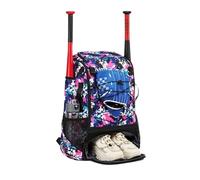 Youth Baseball Bag - Large Lightweight Backpack with Shoe Compartment | Baseball Bat Bag - for Teenagers, Soccer, Football, School, Game, Practice, Training,