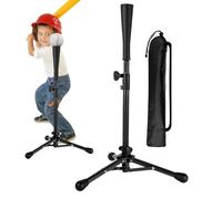 Youth Baseball Tee, Adjustable Height Baseball Batting Tee, with Bag Ergonomic Stand Tripod Reusable for Softball Pitching Ages 3-8 Safety Portable