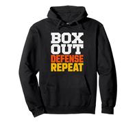 Youth Basketball Coach Box Out Defense Fundamentals Repeat Pullover Hoodie