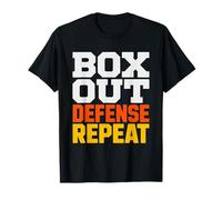 Youth Basketball Coach Box Out Defense Fundamentals Repeat T-Shirt