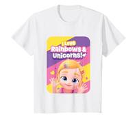Youth Bebefinn Bora I Love Rainbows & Unicorns! Kids T-Shirt