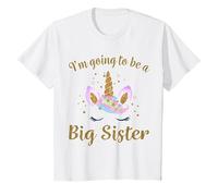 Youth Big Sister T Shirt Unicorn I'm Going to be a Big Sister T-Shirt