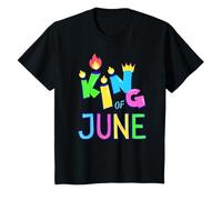 Youth Birthday King of June Funny Joke Birthday June Boys T-Shirt