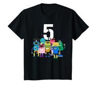 Youth Birthday Robot Age five 5th Birthday Robotics Robots T-Shirt