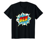 Youth Boys Ben Comic Book Superhero Name T-Shirt