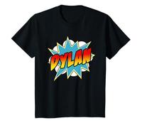 Youth Boys Dylan Comic Book Superhero Name T-Shirt