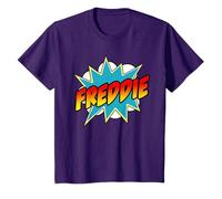 Youth Boys Freddie Name Comic Book Superhero T-Shirt