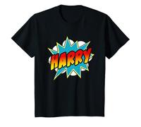 Youth Boys Harry Name Comic Book Superhero T-Shirt