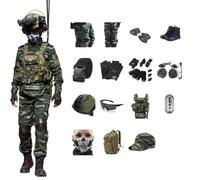 Youth Camouflage Uniform 16-Piece Set Shirt Pants Boots Helmet Knee Pads | Cotton Grid Fabric;Includes Backpack,Vest,Eyewear,Headset,Belt;For Hiking,Camping,Field Training,Airso