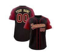 Youth Custom Baseball Jersey - Personalised with Team Name & Logo, Short Sleeve Breathable Fabric, Available in Kids & Youth Sizes, Great for School Sports or Local League Play