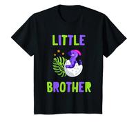 Youth Cute Little Brother dinosaur matching design for boys T-Shirt