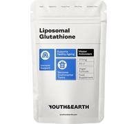 Youth & Earth Liposomal Glutathione Supplement - L Glutathione Capsules for Detox & Immune Support 375mg - 60 Capsules