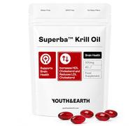 Youth & Earth Superba Krill Oil Omega 3, 500 mg, 60 Softgels