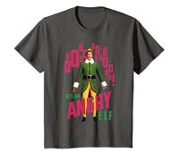 Youth Elf Buddy He's An Angry Elf Quote Christmas Kids T-Shirt