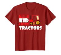 Youth Farming Tractor Farm Boy This Kid Loves Tractors T-Shirt