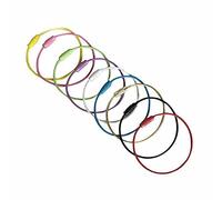Youth Fashion Trend Wire Ring Key Ring Key Ring Ring Pure Color Stainless Steel Wire Rope Ring.Random Color 1Useful