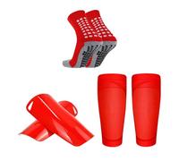 Youth Football Shin Guard Socks Set Football Sports Kits Long Tube Socks Leg Protectors Calf Sleeve NonSlip Sports Sock Professional Set