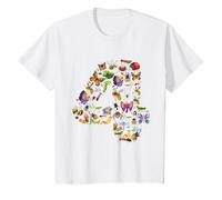 Youth Funny 4th Birthday Insects bee ants Butterfly 4 Years I'm 4 T-Shirt