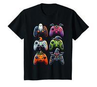 Youth Halloween Gaming Controllers Funny for Boys Kids Gamer T-Shirt