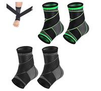 Youth Heel & Growth Plate Support Sleeve,Sleeve for Heel,Foot & Ankle Pain Relief Small for Sprained Ankles & Sports Protection, xheel Painsleeve Kids Youth (MIXC*4,L)