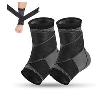 Youth Heel & Growth Plate Support Sleeve,Sleeve for Heel,Foot & Ankle Pain Relief Small for Sprained Ankles & Sports Protection, xheel Painsleeve Kids Youth (C2PCS,M)