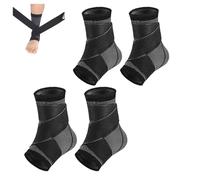 Youth Heel & Growth Plate Support Sleeve,Sleeve for Heel,Foot & Ankle Pain Relief Small for Sprained Ankles & Sports Protection, xheel Painsleeve Kids Youth (C4PCS,L)