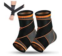 Youth Heel & Growth Plate Support Sleeve,Sleeve for Heel,Foot & Ankle Pain Relief Small for Sprained Ankles & Sports Protection, xheel Painsleeve Kids Youth (B2PCS,M)