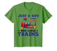 Youth Just A Boy Who Loves Trains Cute Train Lovers T-Shirt