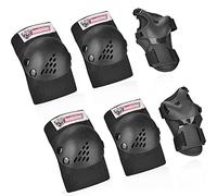 Youth/Kids Knee Pads Elbow Pad Wrist Guards Protective Gear Set for 3-15 Years Child Roller Skates Skateboard Inline Rollerblading Cycling BMX Bike Skating Scooter Riding and Other Outdoor Sports