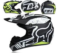 Youth Kids MTB Motocross Helmet-set with Goggles Gloves Mask, Adult Full Face Offroad Street Enduro ATV Scooter Motorbike Helmets, Unisex Downhill Racing Dirt Bike Crash Helmet,Color U- L(56~57CM)