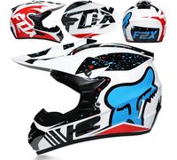 Youth Kids MTB Motocross Helmet-set with Goggles Gloves Mask, Adult Full Face Offroad Street Enduro ATV Scooter Motorbike Helmets, Unisex Downhill Racing Dirt Bike Crash Helmet,Color T- XL(58~59CM)