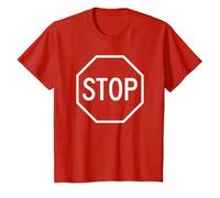 Youth Kids- Stop Sign - Highway traffic road sign costume idea T-Shirt