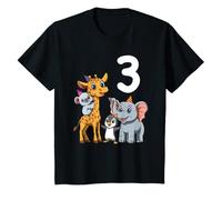 Youth Kids & Zoo 3rd Birthday Party - Three Years Old Gift T-Shirt