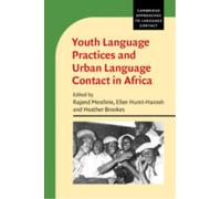 Youth Language Practices and Urban Language Contact in Africa