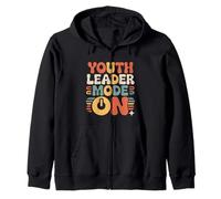 Youth Leader Mode On Young Ministry |- Zip Hoodie