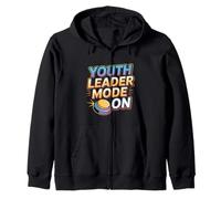 Youth Leader Mode On Young Ministry |- Zip Hoodie
