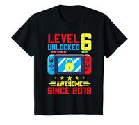 Youth Level 6 Unlocked 6 years old gifts video gamer 6th birthday T-Shirt