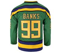 Youth Mighty Ducks Movie Shirts Ice Hockey Jersey - green - S