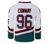 Youth Mighty Ducks Movie Shirts Ice Hockey Jersey - white - Medium