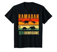 Youth Muslim Kids Dinosaur Ramadan Is Rawrsome Fasting T-Shirt